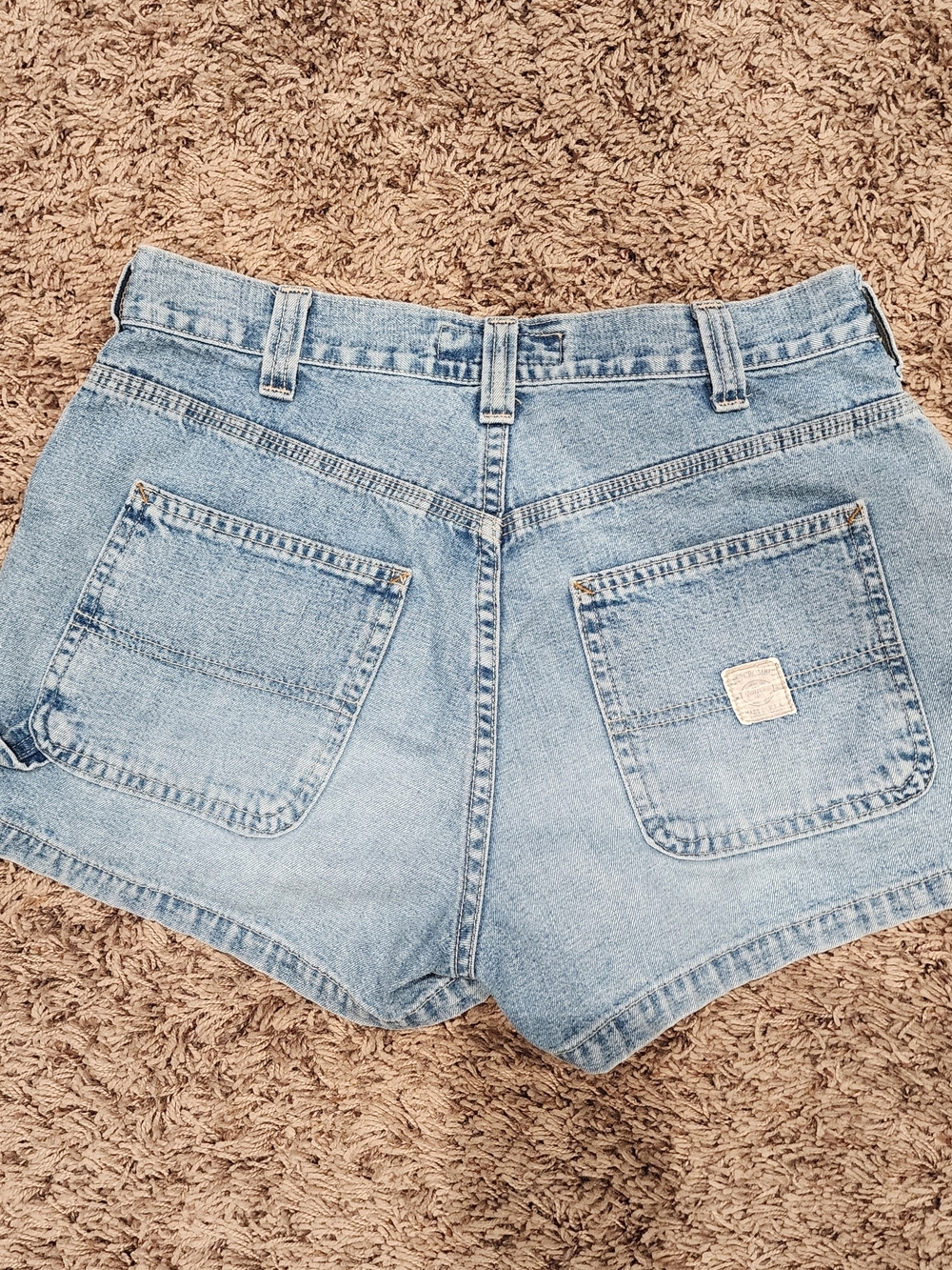 Vintage Abercrombie & Fitch Denim Shorts Womens 4 High Rise Made in USA - Picture 2 of 6
